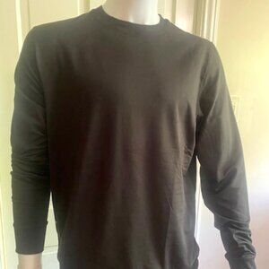 Men's Black Vuori Ponto Performance Crew Shirt L